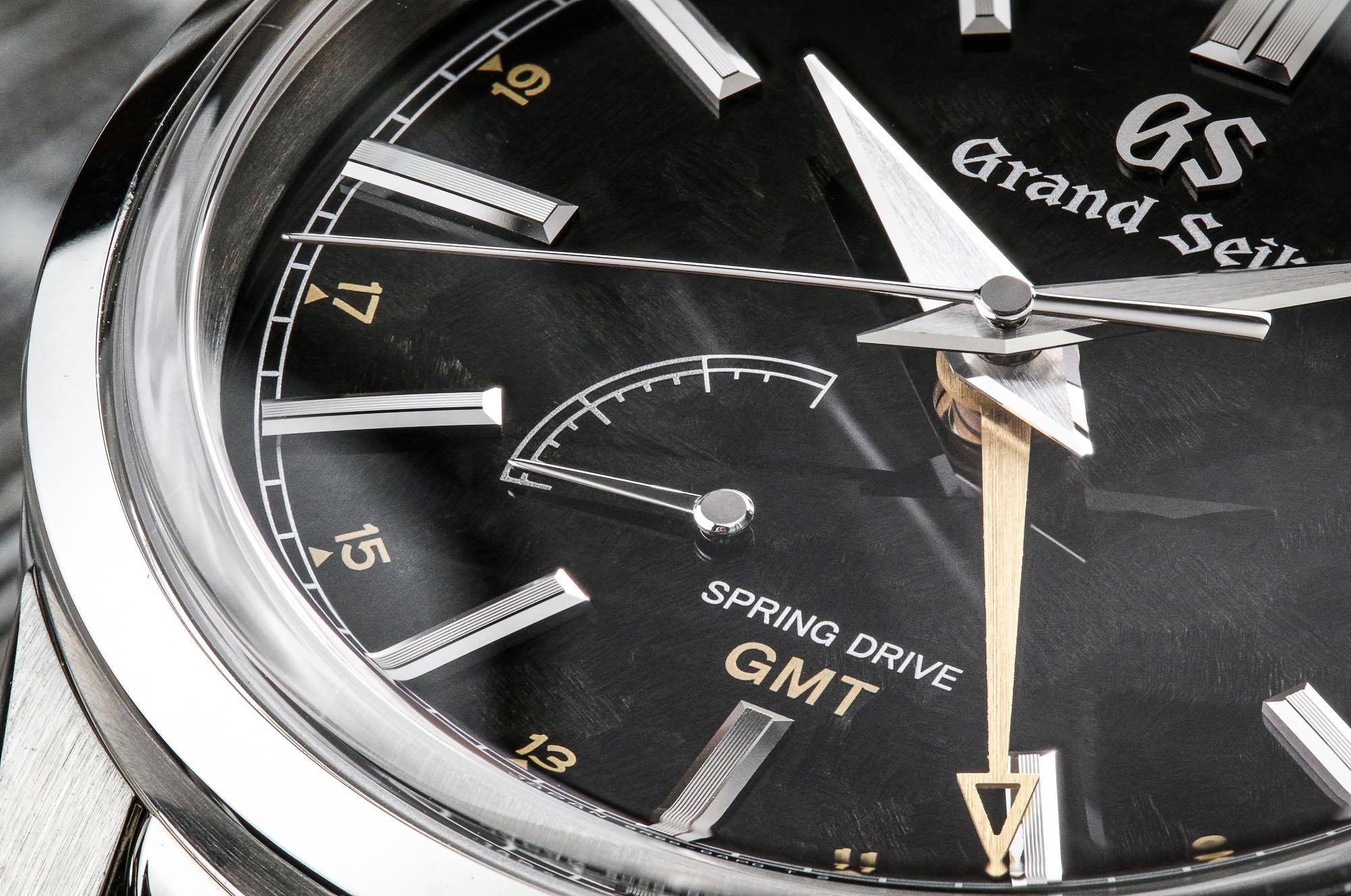 Grand Seiko SBGE271 black dial detail