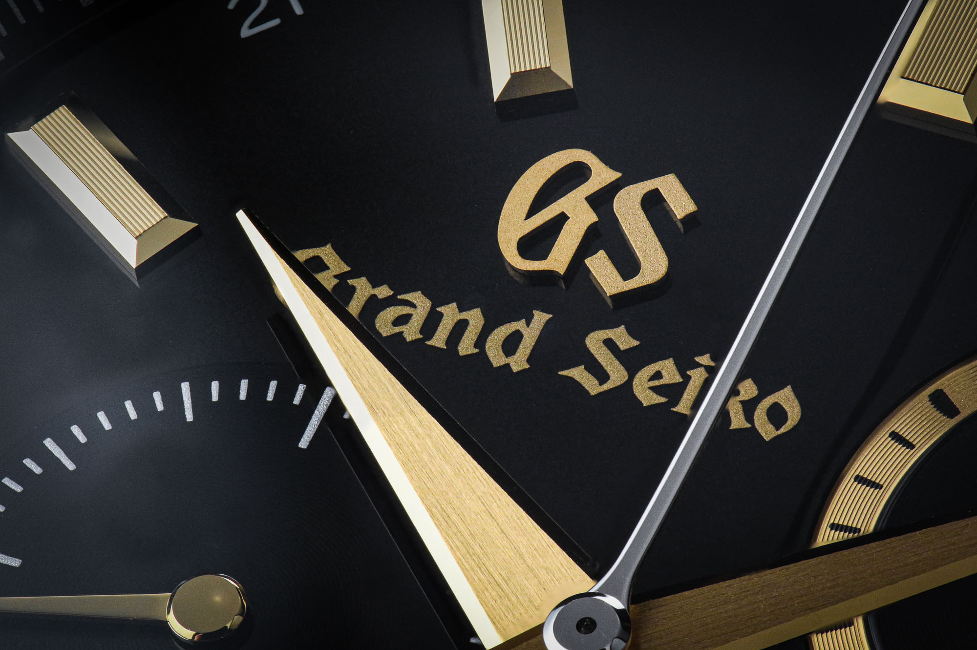 Logo detail on Grand Seiko SBGC240