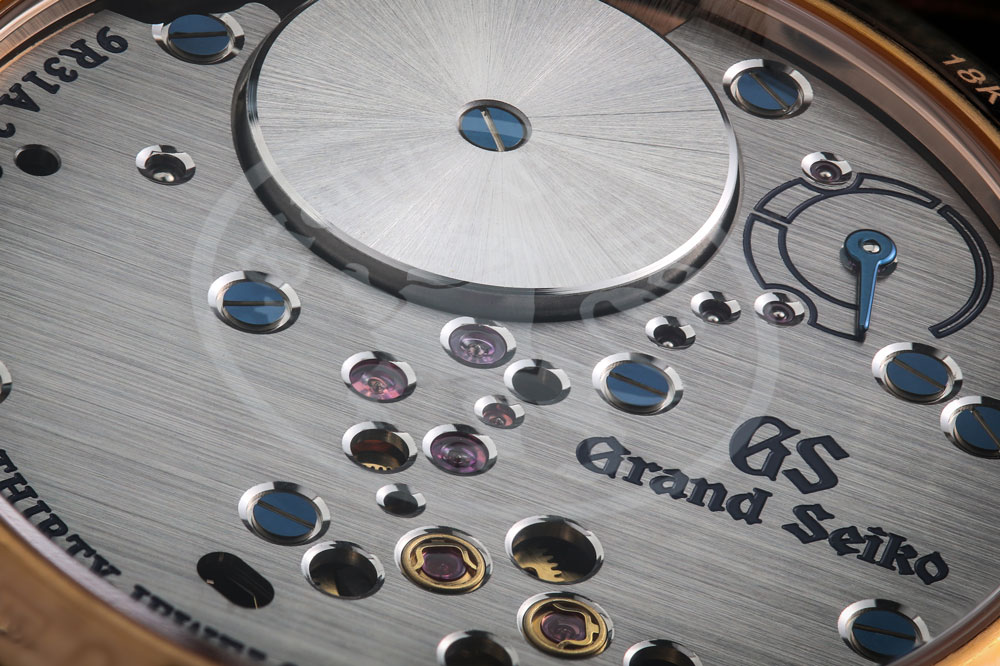 Detail of Grand Seiko Spring Drive 9R31 movement