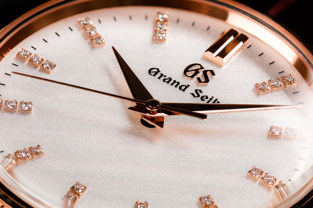A total of 33 diamonds adorn the dial of SBGX346.