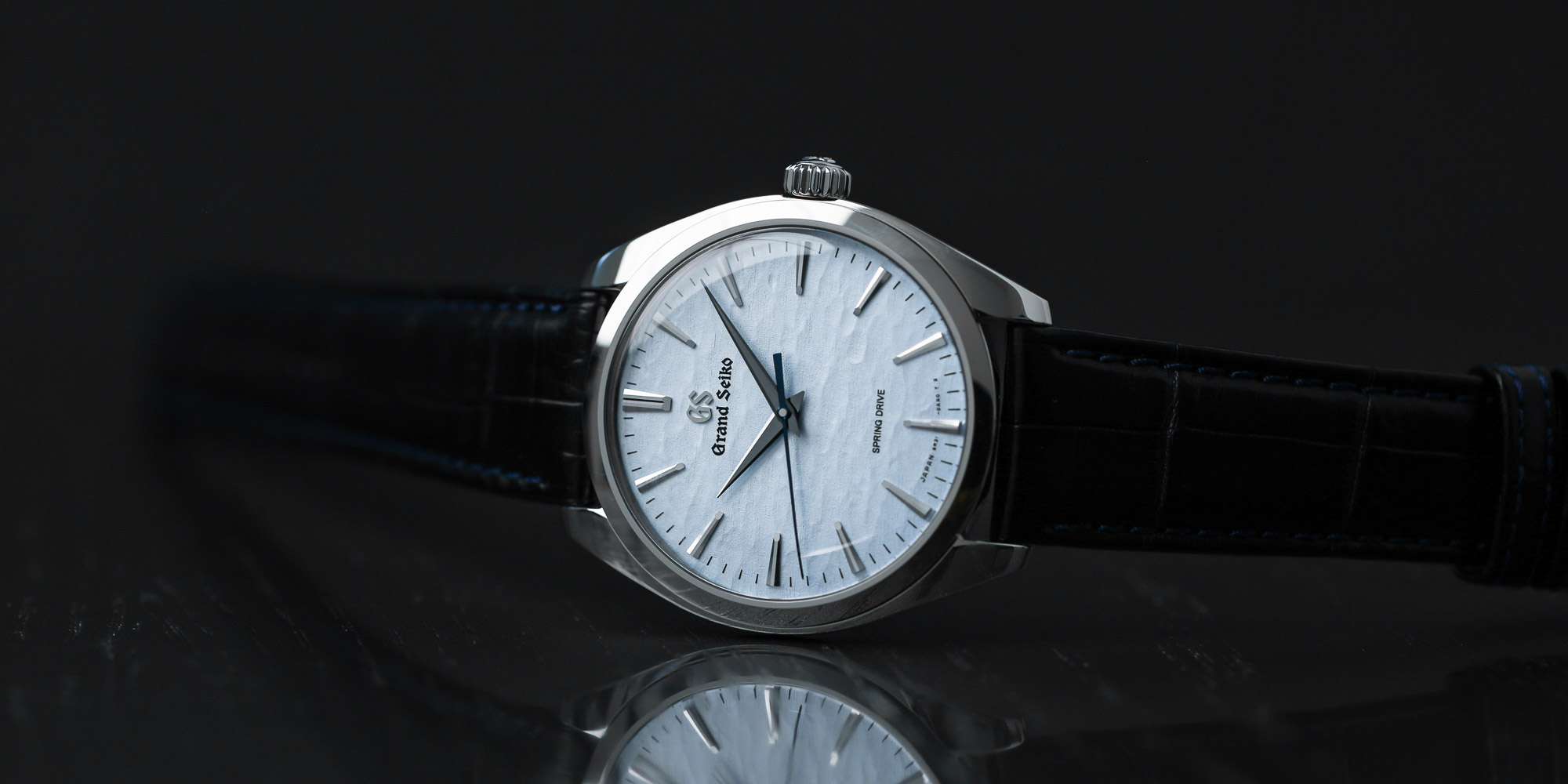 Grand Seiko SBGY007 Omiwatari blue dial men's wristwatch